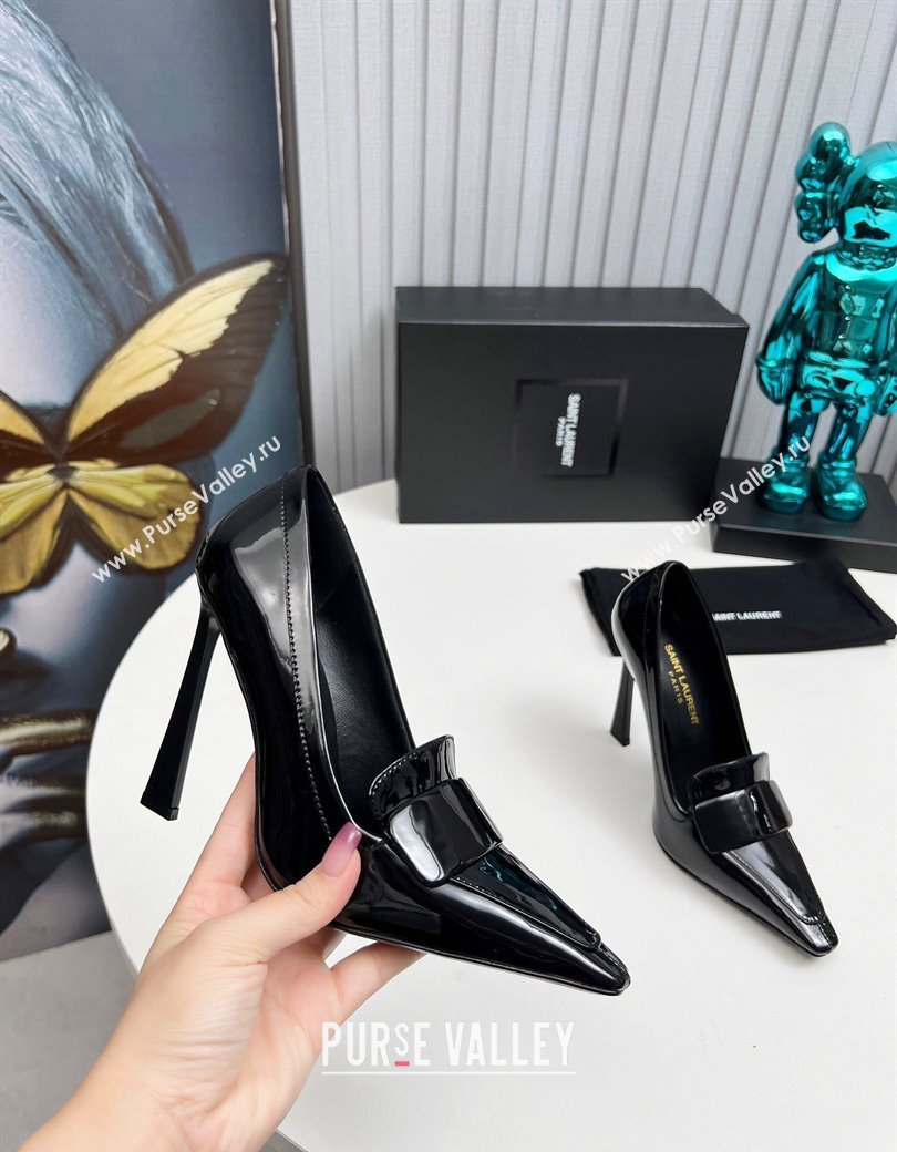 Saint Laurent DORSAY High Heel Pumps 11cm in Patent Leather Black 2024 1226 (MD-241226094)