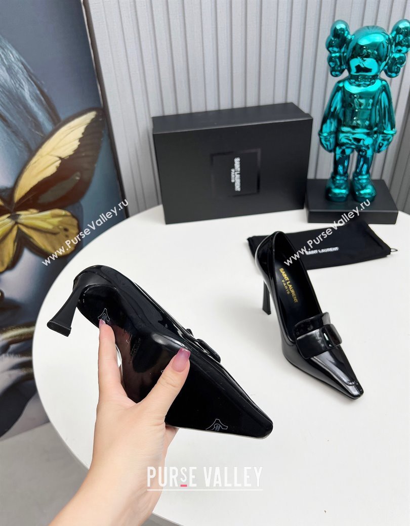 Saint Laurent DORSAY High Heel Pumps 11cm in Patent Leather Black 2024 1226 (MD-241226094)