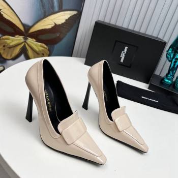 Saint Laurent DORSAY High Heel Pumps 11cm in Patent Leather Light Beige 2024 1226 (MD-241226095)