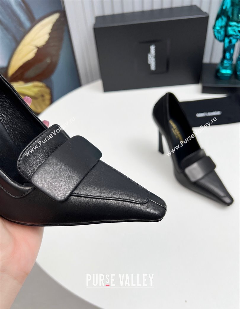 Saint Laurent DORSAY High Heel Pumps 11cm in Calfskin Leather Black 2024 1226 (MD-241226096)