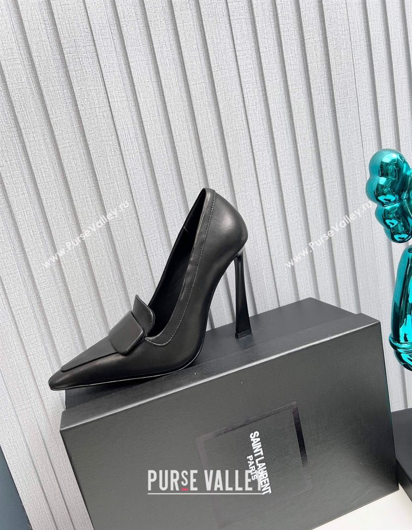 Saint Laurent DORSAY High Heel Pumps 11cm in Calfskin Leather Black 2024 1226 (MD-241226096)