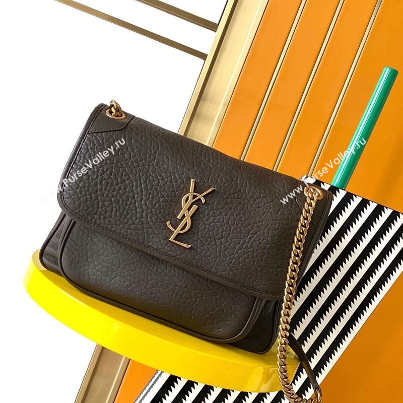 Saint Laurent Medium Niki Bag in Elephant-Grained Lambskin 633178 Musk 2025 (YY-250409069)