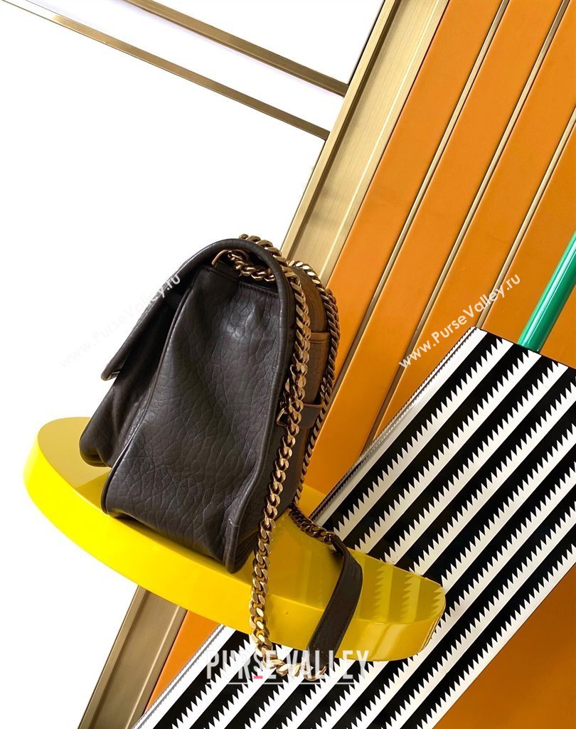 Saint Laurent Medium Niki Bag in Elephant-Grained Lambskin 633178 Musk 2025 (YY-250409069)