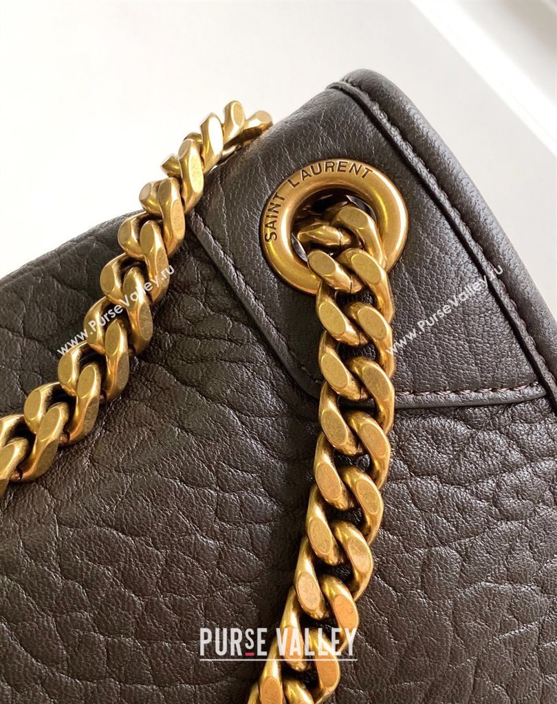 Saint Laurent Medium Niki Bag in Elephant-Grained Lambskin 633178 Musk 2025 (YY-250409069)