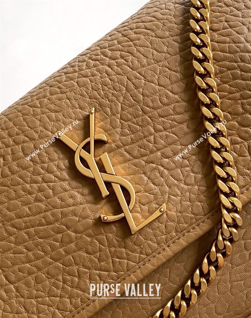 Saint Laurent Medium Niki Bag in Elephant-Grained Lambskin 633178 Caramel Brown 2025 (YY-250409070)