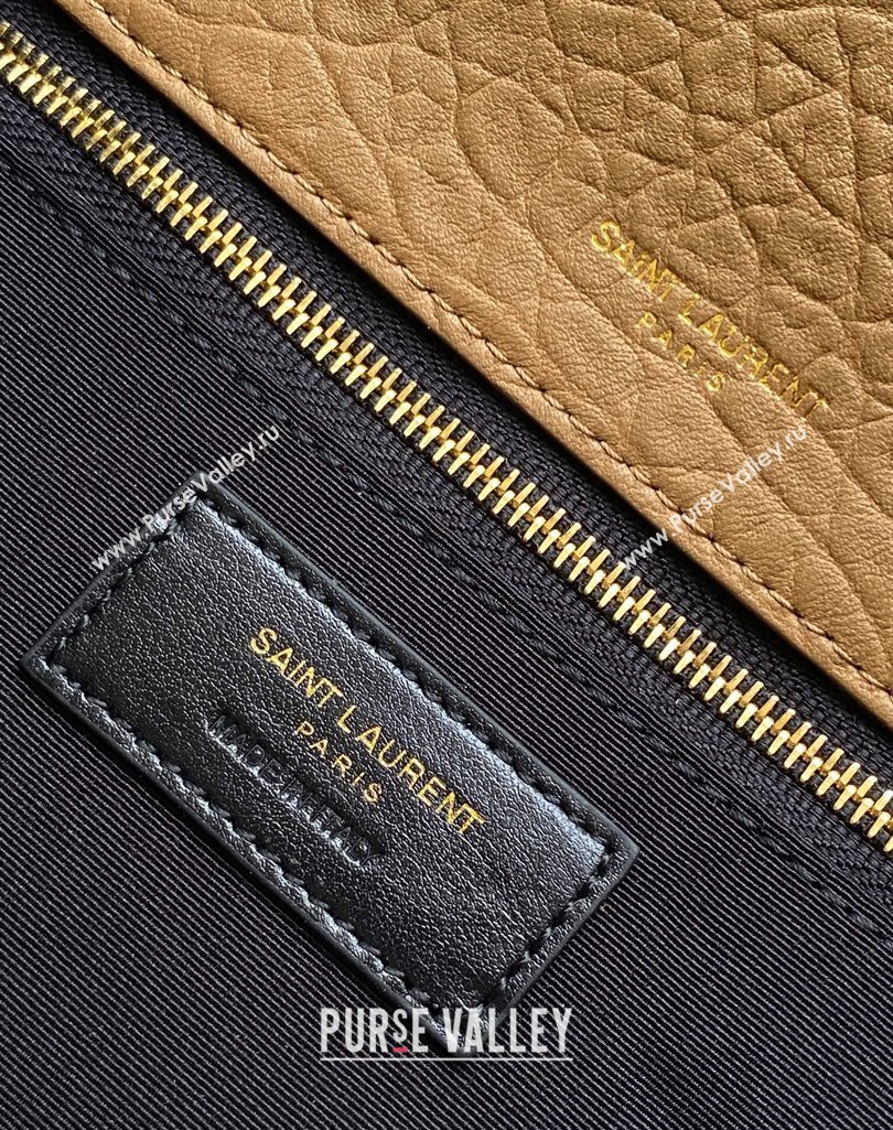 Saint Laurent Medium Niki Bag in Elephant-Grained Lambskin 633178 Caramel Brown 2025 (YY-250409070)