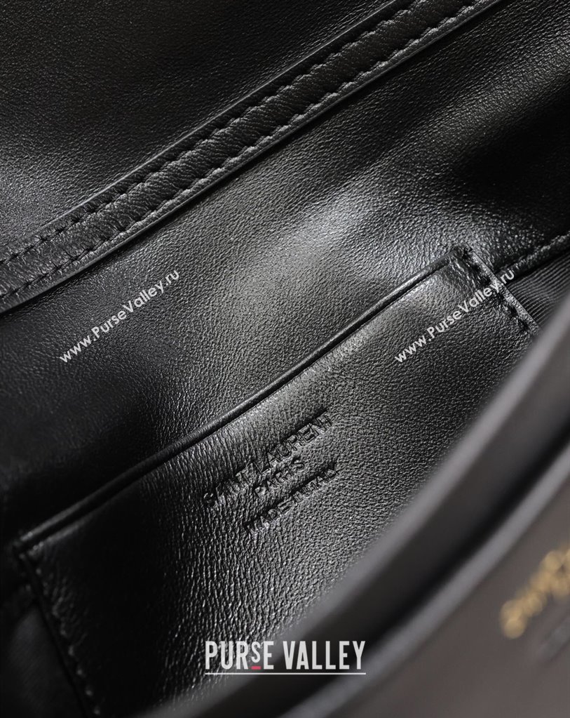 Saint Laurent Calypso Mini Bag in Lambskin Leather 801772 Black 2025 (YY-250409076)