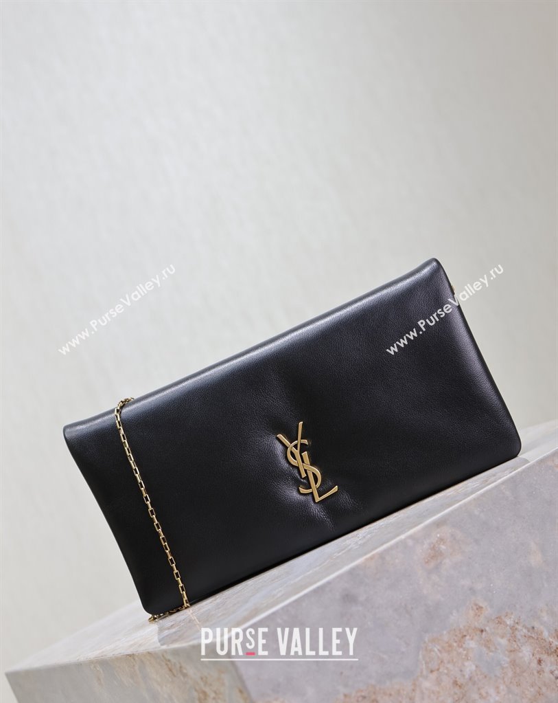 Saint Laurent Calypso Mini Bag in Lambskin Leather 801772 Black 2025 (YY-250409076)