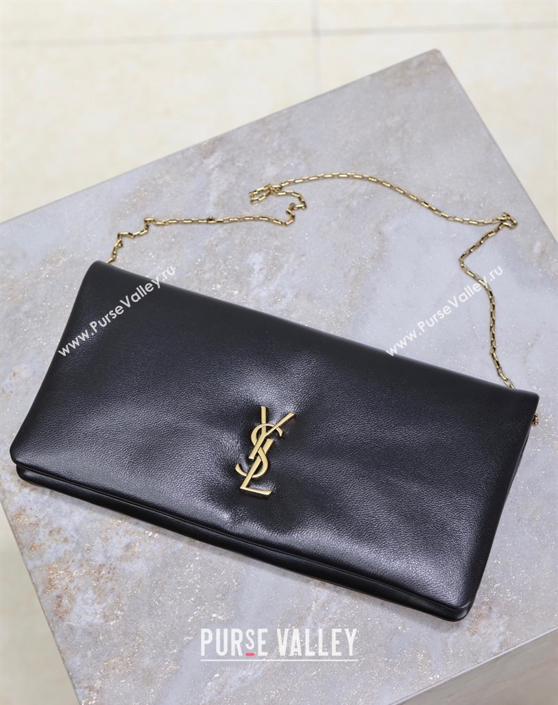 Saint Laurent Calypso Mini Bag in Lambskin Leather 801772 Black 2025 (YY-250409076)