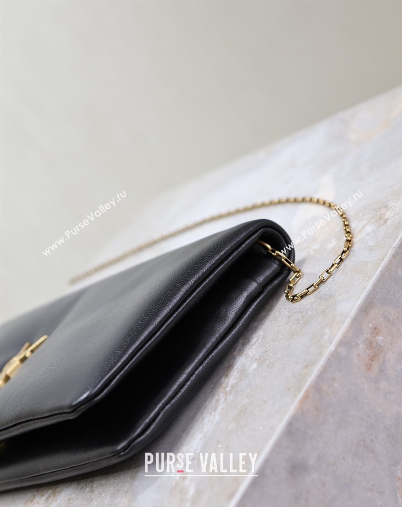 Saint Laurent Calypso Mini Bag in Lambskin Leather 801772 Black 2025 (YY-250409076)