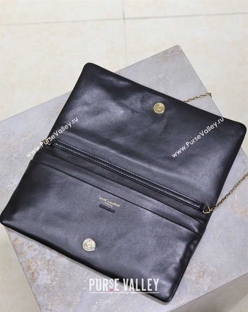 Saint Laurent Calypso Mini Bag in Lambskin Leather 801772 Black 2025 (YY-250409076)