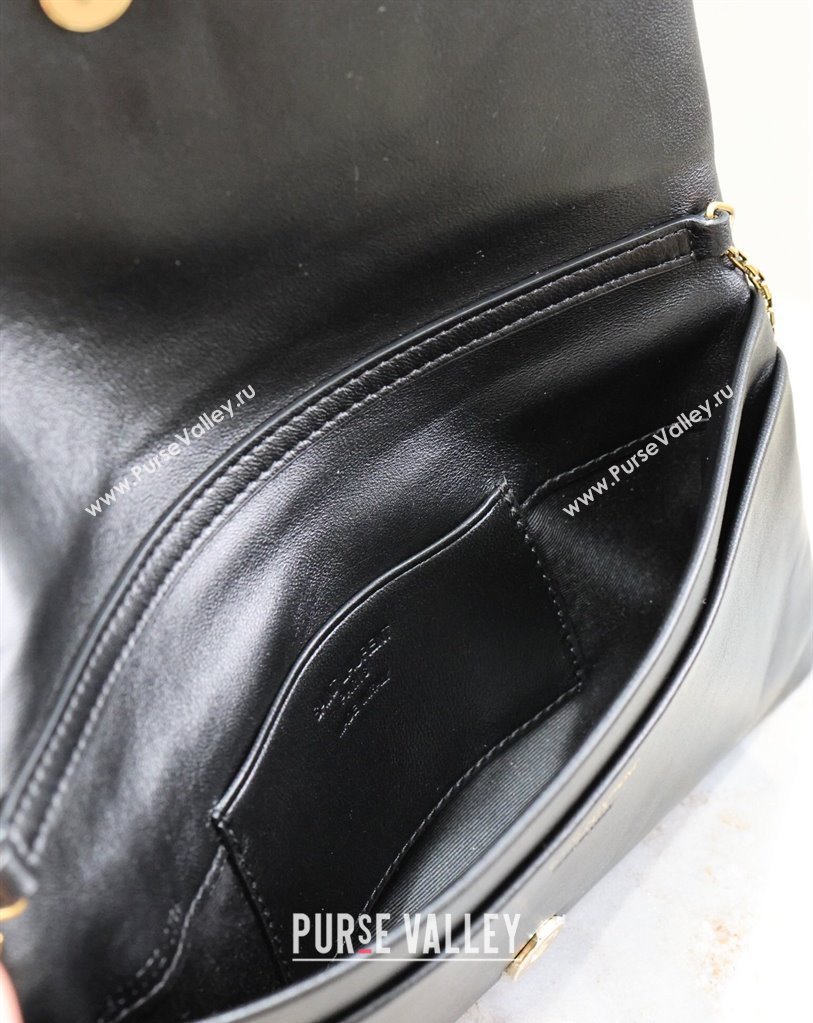 Saint Laurent Calypso Mini Bag in Lambskin Leather 801772 Black 2025 (YY-250409076)