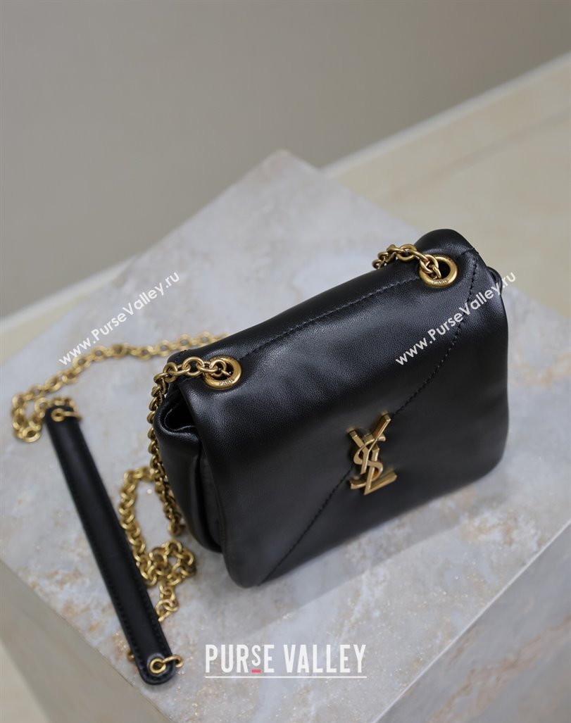 Saint Laurent Jamie 4.3 Mini Chain Bag in Lambskin Leather Black 2025 766756 (YY-250409079)