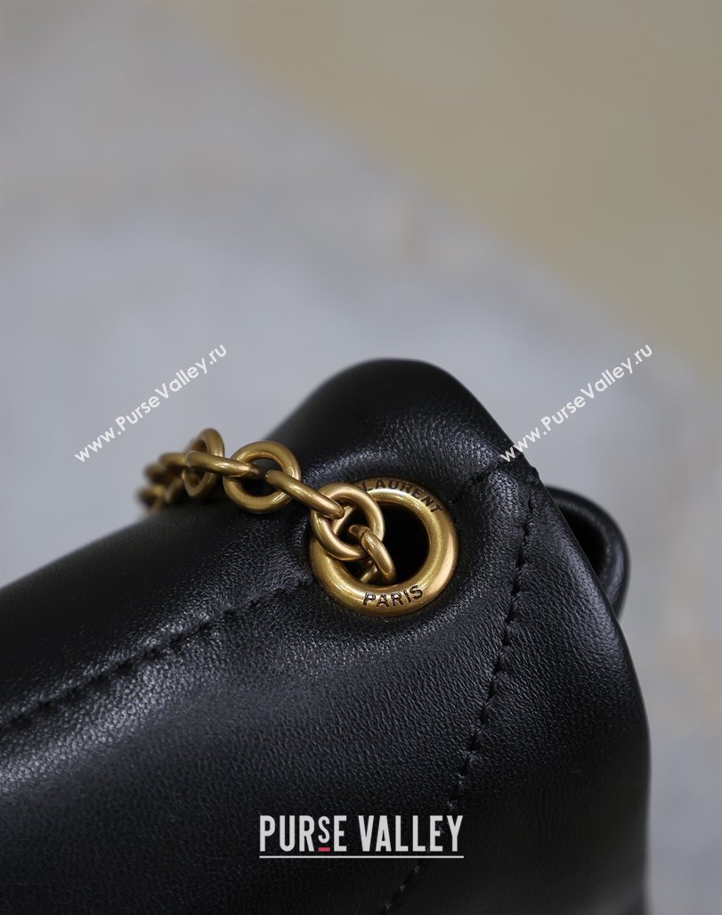 Saint Laurent Jamie 4.3 Mini Chain Bag in Lambskin Leather Black 2025 766756 (YY-250409079)