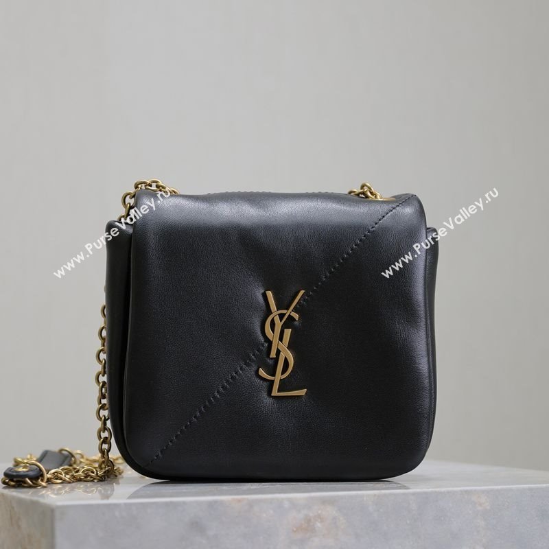 Saint Laurent Jamie 4.3 Mini Chain Bag in Lambskin Leather Black 2025 766756 (YY-250409079)