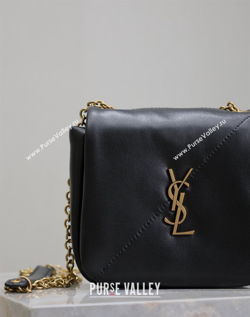 Saint Laurent Jamie 4.3 Mini Chain Bag in Lambskin Leather Black 2025 766756 (YY-250409079)