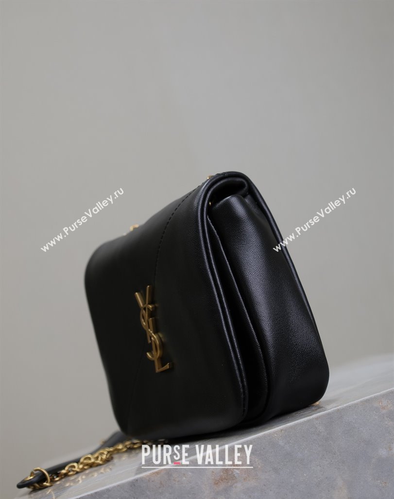 Saint Laurent Jamie 4.3 Mini Chain Bag in Lambskin Leather Black 2025 766756 (YY-250409079)