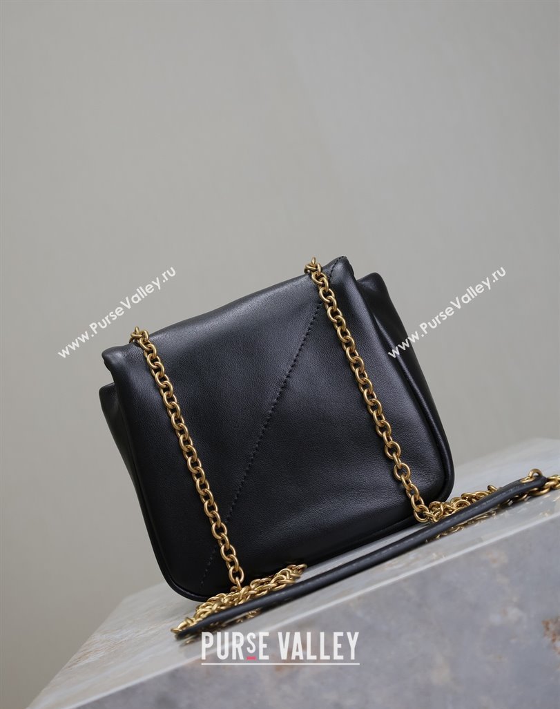 Saint Laurent Jamie 4.3 Mini Chain Bag in Lambskin Leather Black 2025 766756 (YY-250409079)