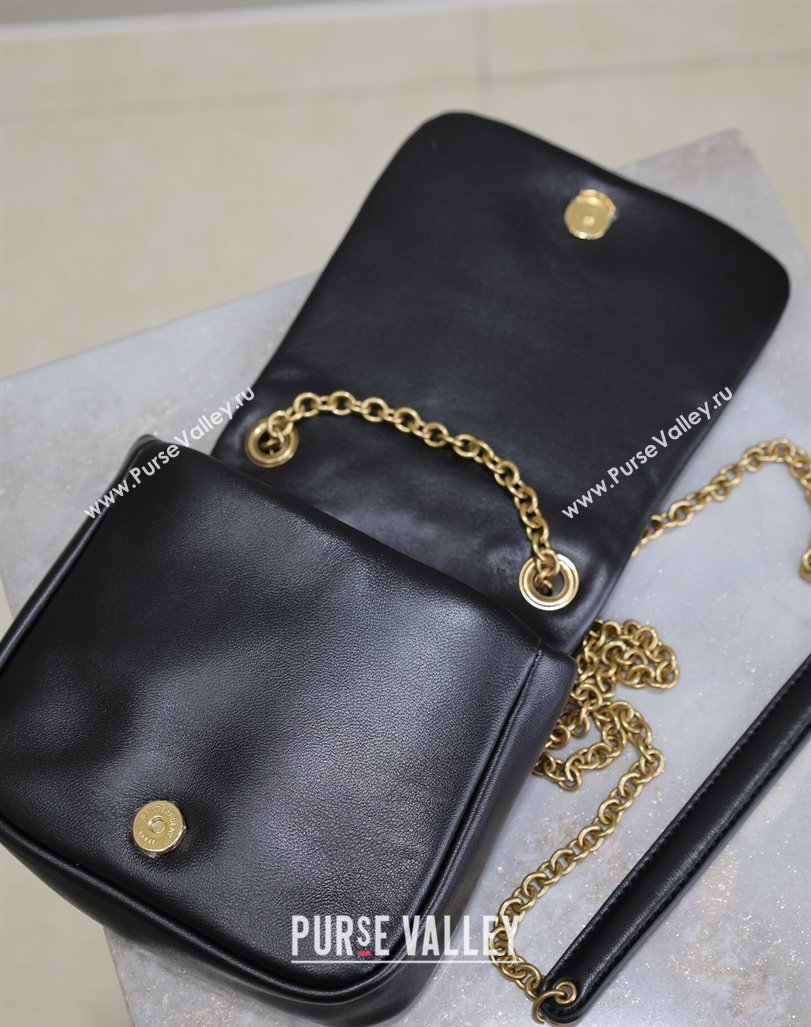Saint Laurent Jamie 4.3 Mini Chain Bag in Lambskin Leather Black 2025 766756 (YY-250409079)