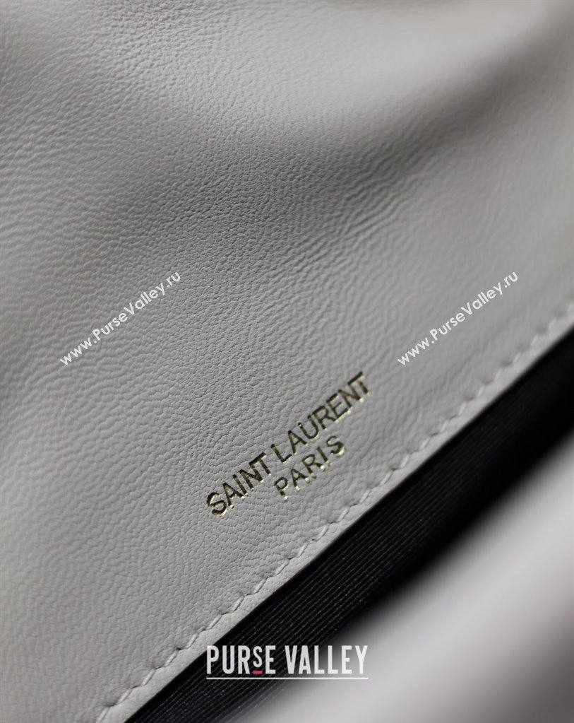 Saint Laurent Jamie 4.3 Mini Bag in Soft Lambskin White 2025 766754 (YY-250409082)