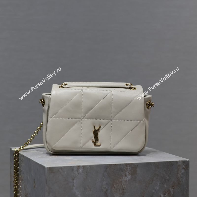 Saint Laurent Jamie 4.3 Mini Bag in Soft Lambskin White 2025 766754 (YY-250409082)