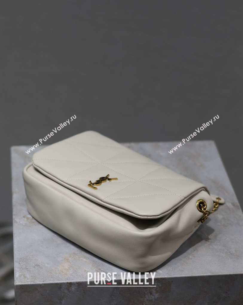 Saint Laurent Jamie 4.3 Mini Bag in Soft Lambskin White 2025 766754 (YY-250409082)