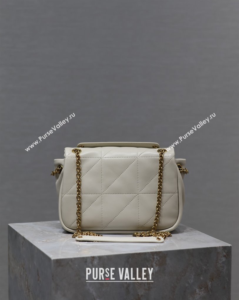Saint Laurent Jamie 4.3 Mini Bag in Soft Lambskin White 2025 766754 (YY-250409082)