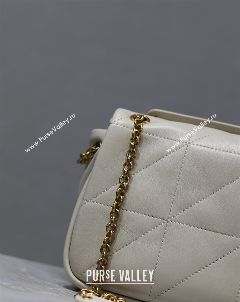 Saint Laurent Jamie 4.3 Mini Bag in Soft Lambskin White 2025 766754 (YY-250409082)