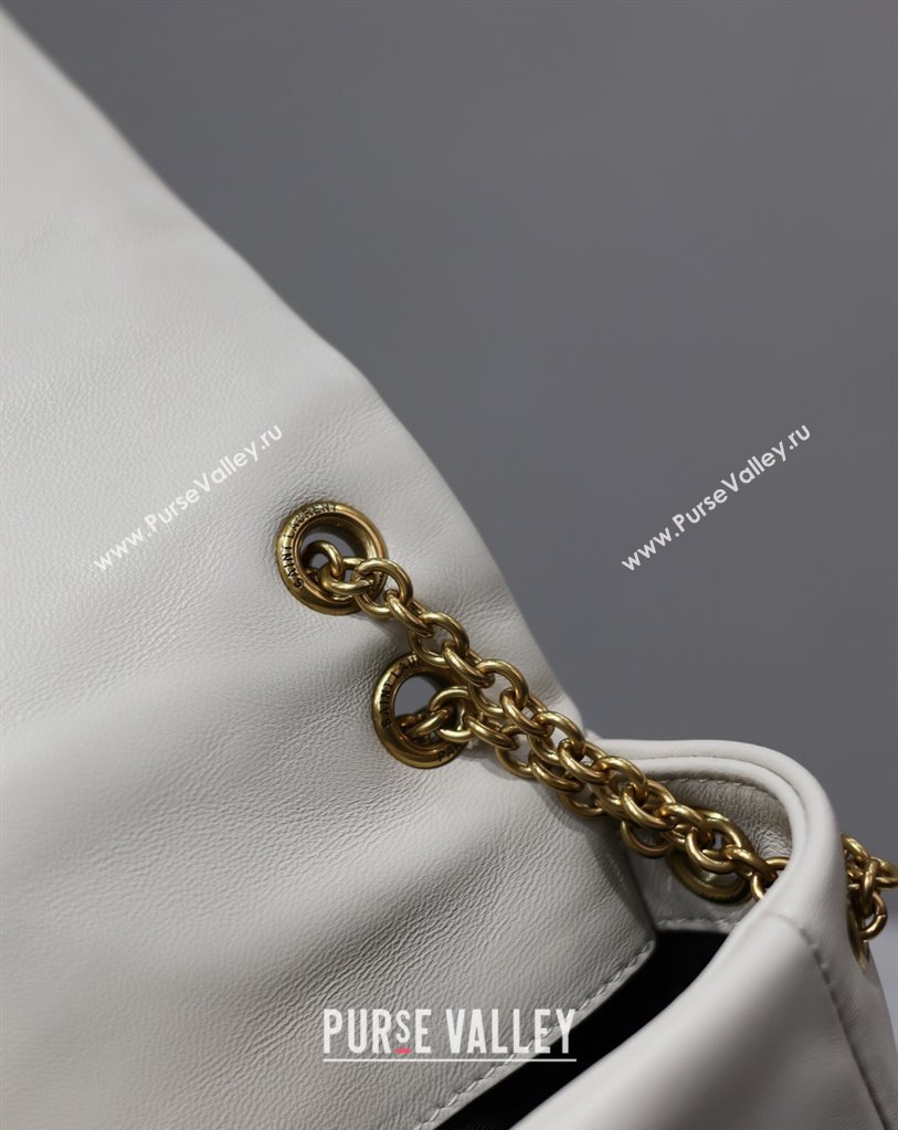 Saint Laurent Jamie 4.3 Mini Bag in Soft Lambskin White 2025 766754 (YY-250409082)