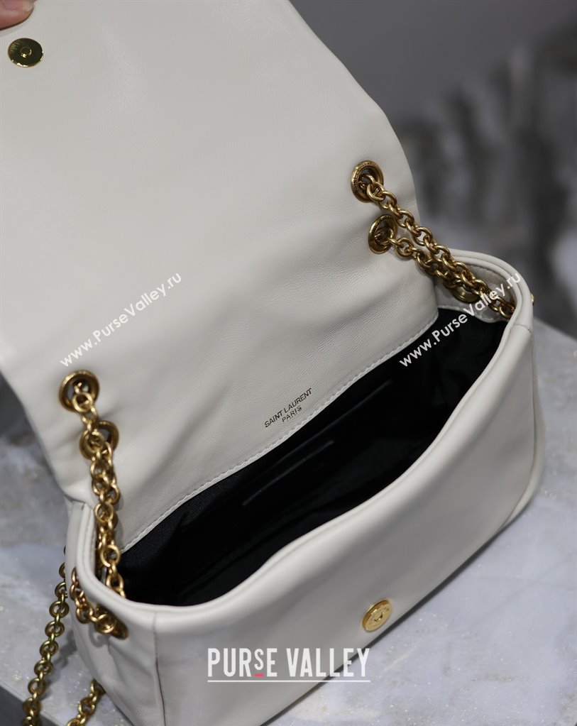 Saint Laurent Jamie 4.3 Mini Bag in Soft Lambskin White 2025 766754 (YY-250409082)