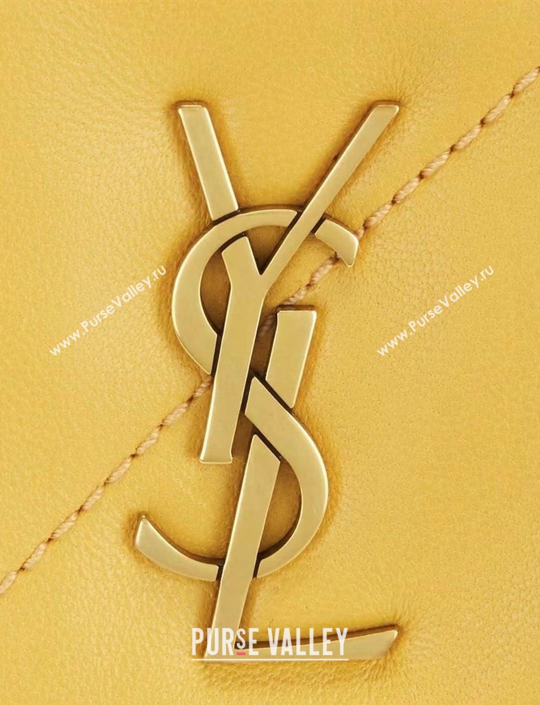 Saint Laurent Jamie 4.3 Mini Bag in Soft Lambskin Yellow 2025 766754 (YY-250409083)