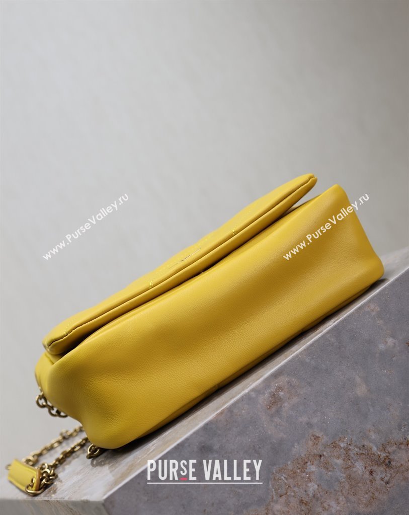 Saint Laurent Jamie 4.3 Mini Bag in Soft Lambskin Yellow 2025 766754 (YY-250409083)