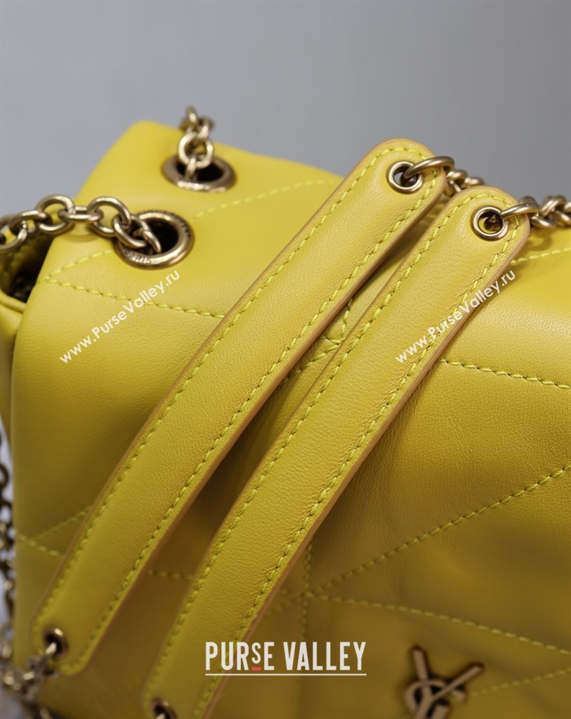 Saint Laurent Jamie 4.3 Mini Bag in Soft Lambskin Yellow 2025 766754 (YY-250409083)
