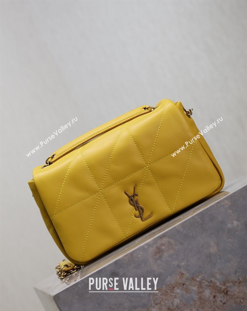 Saint Laurent Jamie 4.3 Mini Bag in Soft Lambskin Yellow 2025 766754 (YY-250409083)
