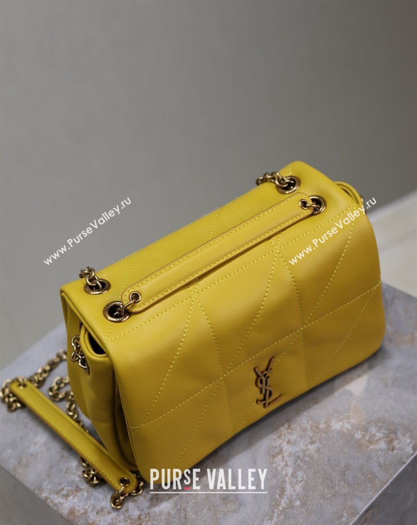 Saint Laurent Jamie 4.3 Mini Bag in Soft Lambskin Yellow 2025 766754 (YY-250409083)