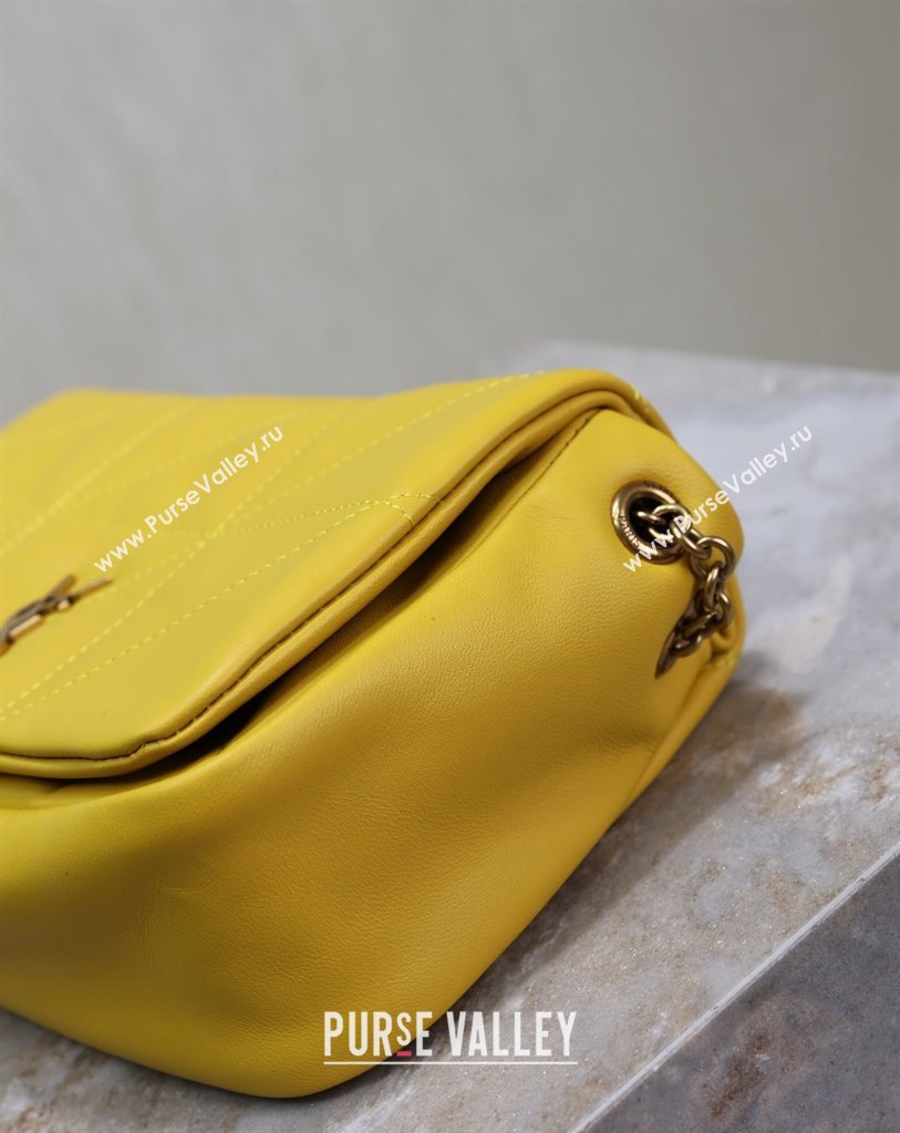 Saint Laurent Jamie 4.3 Mini Bag in Soft Lambskin Yellow 2025 766754 (YY-250409083)