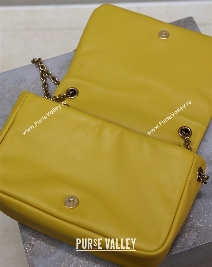Saint Laurent Jamie 4.3 Mini Bag in Soft Lambskin Yellow 2025 766754 (YY-250409083)