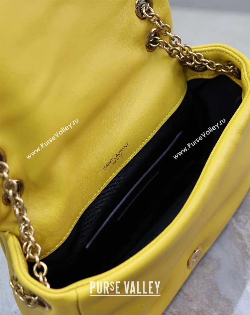Saint Laurent Jamie 4.3 Mini Bag in Soft Lambskin Yellow 2025 766754 (YY-250409083)