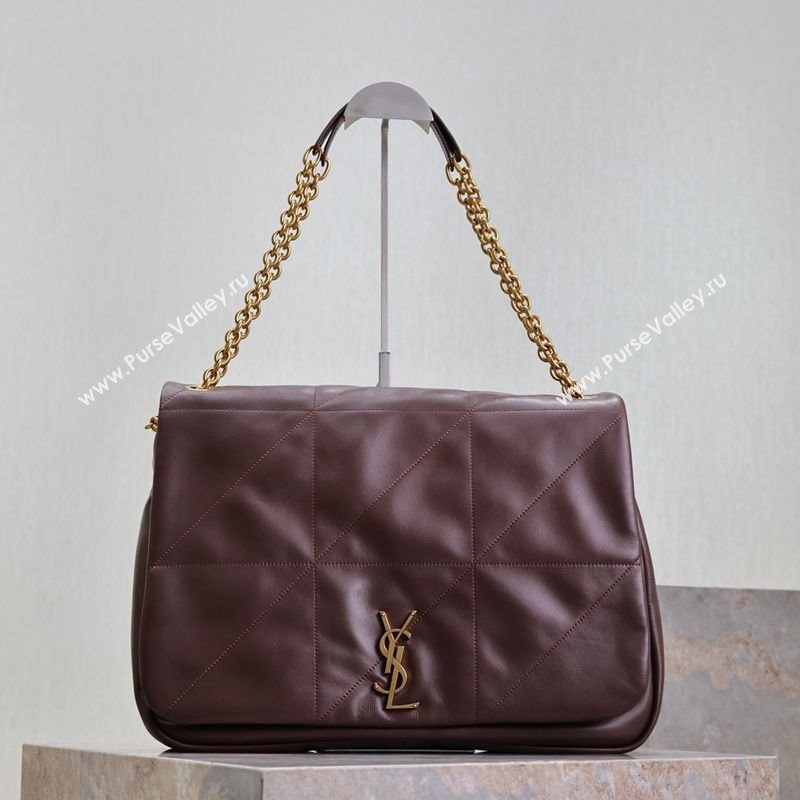 Saint Laurent Jamie 4.3 Large Bag in Soft Lambskin 742431 Brown Coffee 2025 (YY-250409090)