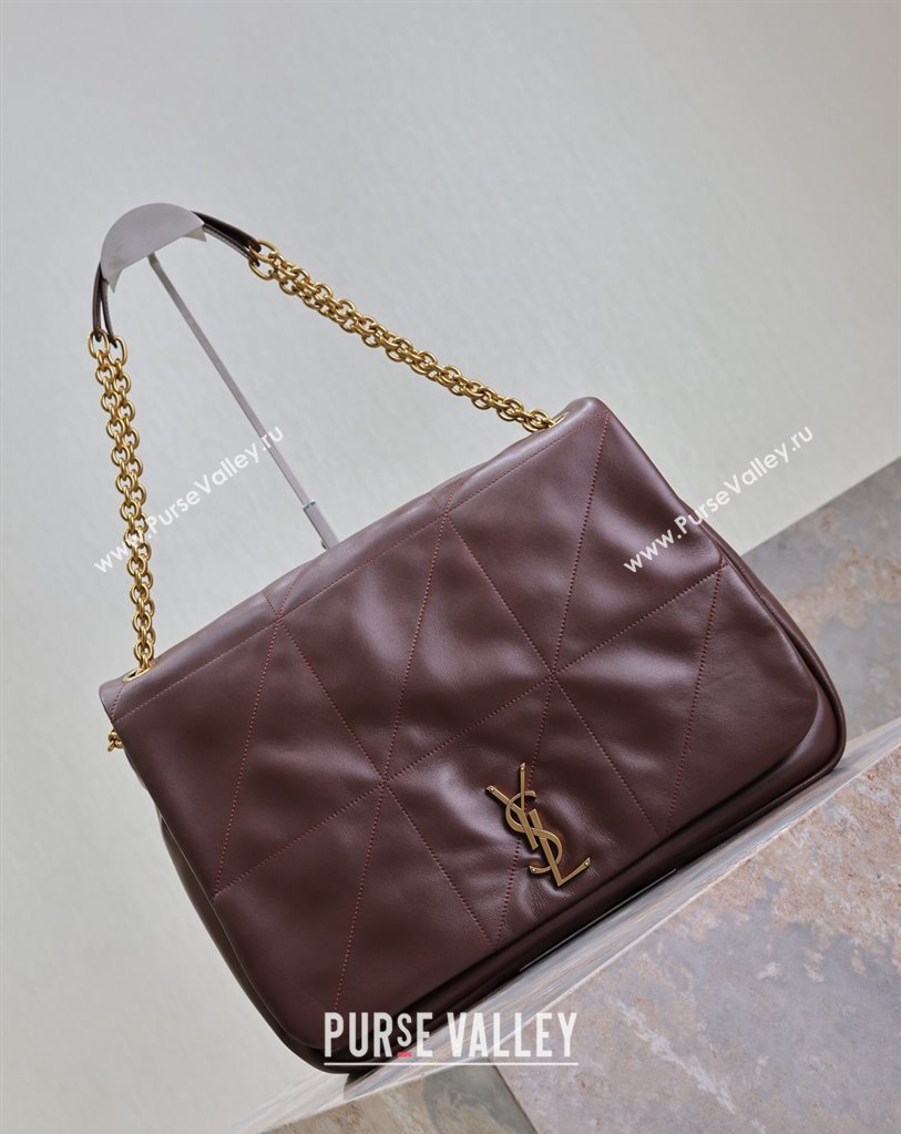 Saint Laurent Jamie 4.3 Large Bag in Soft Lambskin 742431 Brown Coffee 2025 (YY-250409090)