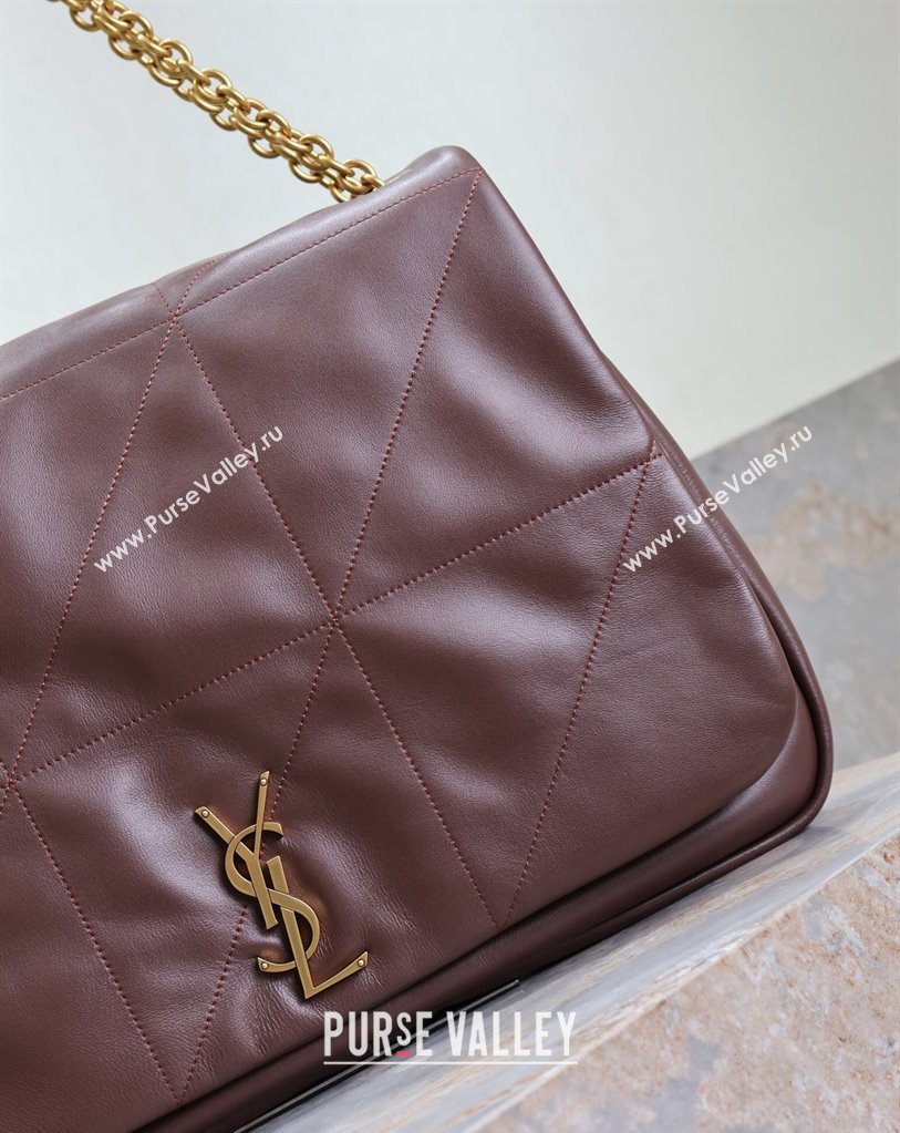 Saint Laurent Jamie 4.3 Large Bag in Soft Lambskin 742431 Brown Coffee 2025 (YY-250409090)