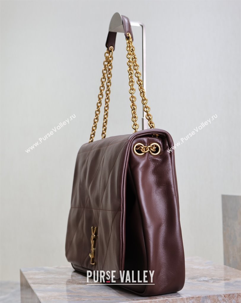 Saint Laurent Jamie 4.3 Large Bag in Soft Lambskin 742431 Brown Coffee 2025 (YY-250409090)