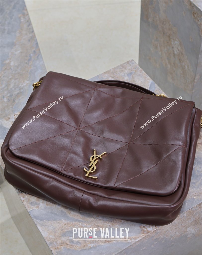 Saint Laurent Jamie 4.3 Large Bag in Soft Lambskin 742431 Brown Coffee 2025 (YY-250409090)