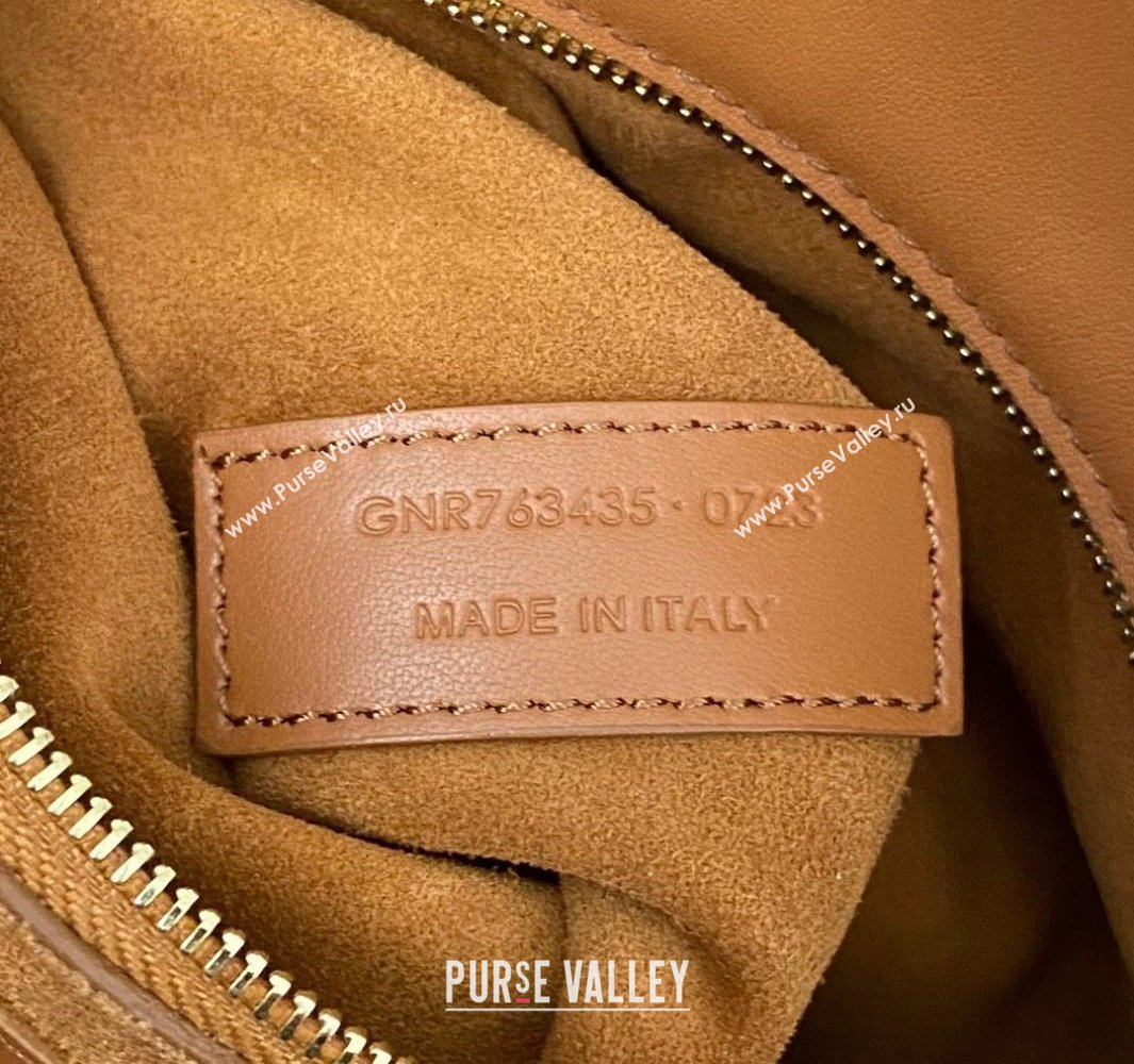 Saint Laurent Bea Tote Bag in Suede 763435 Brown2 2025 (nana-250409041)