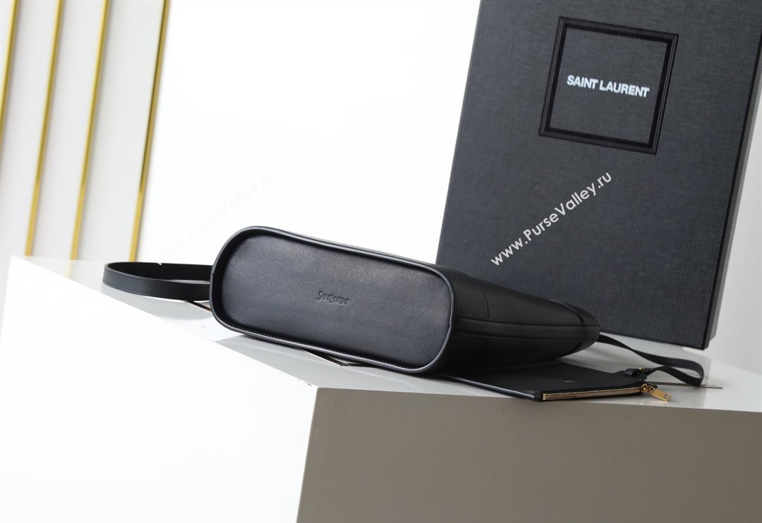 Saint Laurent Y Small Bucket Bag in Leather Black 2025 808224 (YY-250520042)
