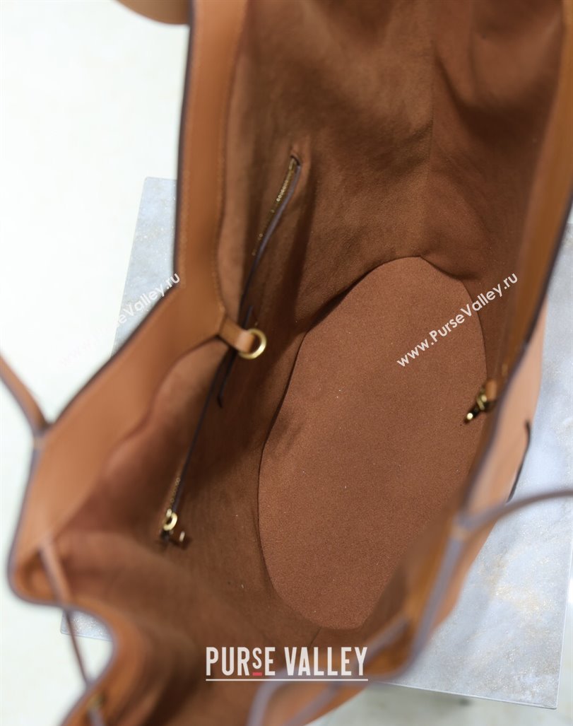 Saint Laurent Y Large Hobo Bag in Leather Brown 2025 833160 (YY-250520040)