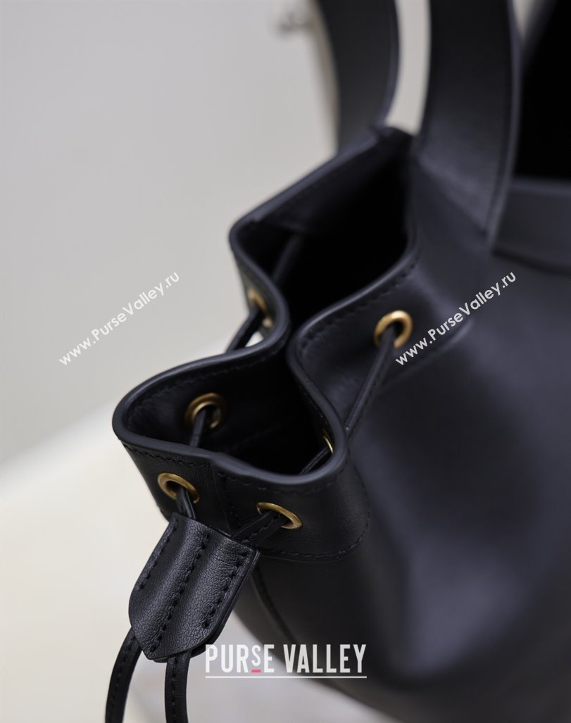 Saint Laurent Y Large Hobo Bag in Leather Black 2025 833160 (YY-250520041)