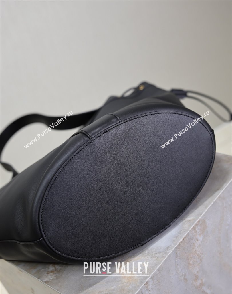 Saint Laurent Y Large Hobo Bag in Leather Black 2025 833160 (YY-250520041)