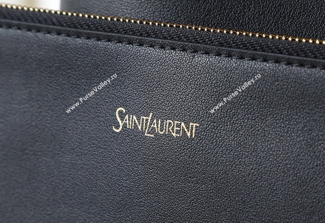 Saint Laurent Y Small Bucket Bag in Leather Black 2025 808224 (YY-250520042)