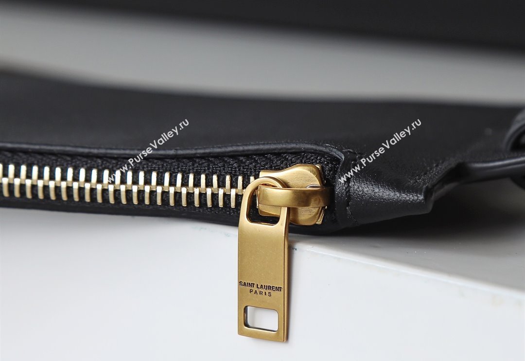 Saint Laurent Y Small Bucket Bag in Leather Black 2025 808224 (YY-250520042)